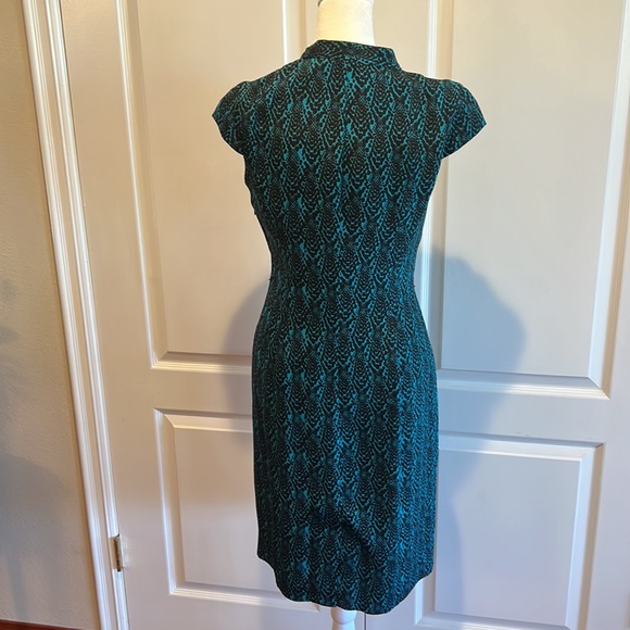 CLASSIQUES ENTIER TEAL SPOTTED DRESS - Picture 5 of 6